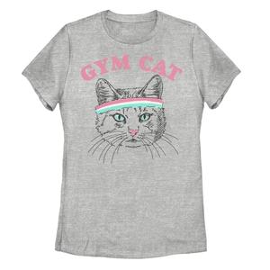 Футболка с рисунком «Gym Cat» для юниоров