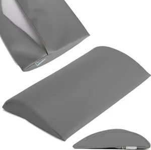 Подушка для шеи Habys Lumbar Half Roll, позиционирующий валик, подушка для шеи, валик для массажа и терапии, валик для колена, 40 x 25 x 5 см | Мягкий бежевый | Touch Core HABYS