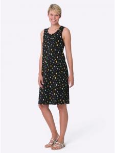 Летнее платье с черно-желтым принтом Sieh an!