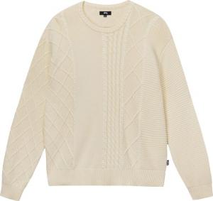 Свитер Stussy Patchwork Sweater 'Natural', кремовый