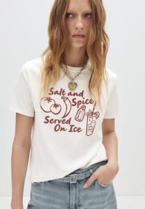 Футболка PULL&BEAR SALT AND SPICE , White