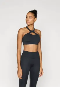 Спортивный бюстгальтер средней степени поддержки Nike Performance, Black/Anthracite/Smoke Grey