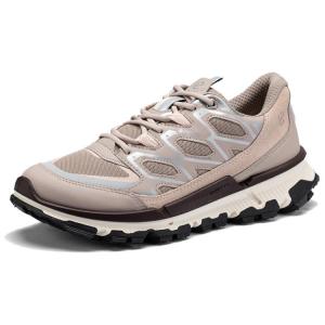 Водонепроницаемые низкие походные ботинки для женщин Ecco, Gray Pink/Stone Gray/Nude Pink