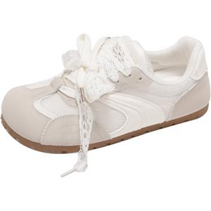 Женские нескользящие износостойкие низкие кроссовки для скейтбординга TUOPIN, Beige