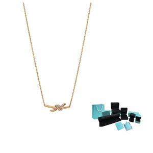 Золотые колье Knot Collection из 18-каратного золота для женщин Tiffany & Co., золото
