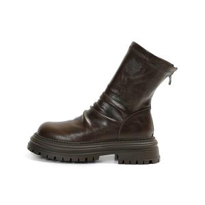 Earl Cat Женские полусапожки черные/коричневые с коричневым флисовым утеплителем, цвет Brown