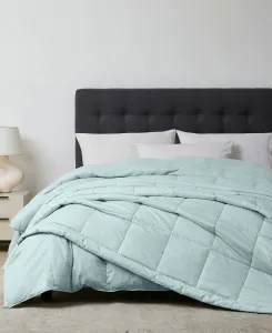 Самое большое в мире одеяло, колоссальный размер, с наполнителем из искусственного пуха, размер Super King Downlite, Seafoam