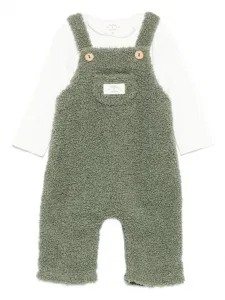 Комбинезон с нашивкой-логотипом (комплект из двух) TEDDY & MINOU, зеленый