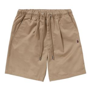 Шорты BAPE Ape Head One Point 2 Pleat Easy Chino Shorts, Beige