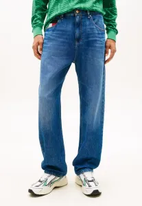 Джинсы otis с цветовыми блоками и карманами, прямого кроя, стандартные джинсы прямого кроя. Tommy Jeans, Denim Dark