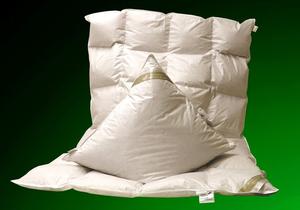 Комплект легкого всесезонного пухового одеяла 4х6 155х220 + подушка 40х80 Betten Hofmann