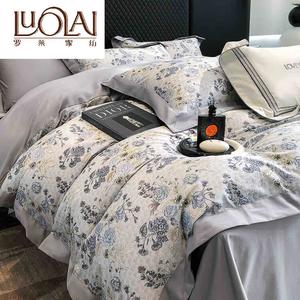 LUOLAI HOME Комплект постельного белья 4 предмета, 220x240 см, пододеяльник