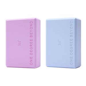 Йога-блок 361°, фиолетовый+синий (2 pack)
