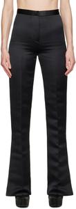 Черные брюки с манжетами на рукавах Feben