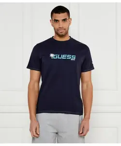 Футболка с логотипом Palm Regular fit Guess Underwear, синий