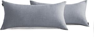 Комплект наволочек Soulful, 2 предмета, 40x80 см, темно-серый