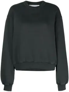 Толстовка с тисненым логотипом Alexander Wang, серый