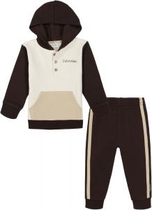 Комплект из 2-х трикотажных изделий для бега Calvin Klein для мальчиков, Birch/Irish Cream/Java/Emperador