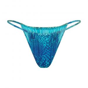 Купальник SKIMS Signature Swim Plunge Bikini, голубой