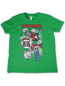 Футболка Transformers Pow Woosh Boom! Kids Tee зеленого цвета Transformers