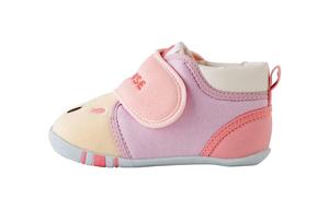 Кроссовки с цветными вставками и застежкой-липучкой MIKI HOUSE, розовый