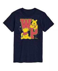 Мужская футболка с короткими рукавами Hybrid Apparel Winnie the Pooh Collegiate Letters AIRWAVES, синий