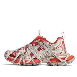 Кроссовки 3xl extreme lace sneakers 'orange beige mesh and polyurethane' Balenciaga, оранжевый