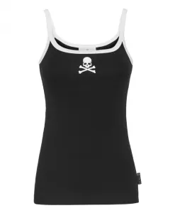 Майка Skull & Bones Philipp Plein, черный
