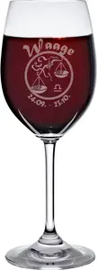 Бокал для вина 300 мл со знаком зодиака Весы Cristalica GmbH