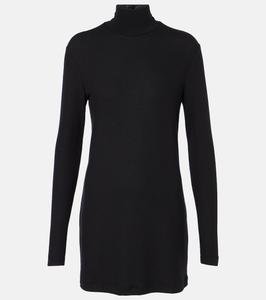 Мини-платье с высоким воротом от Lauren Leset, черный