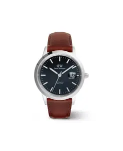 Мужские автоматические часы из коричневой кожи, 40 мм Daniel Wellington