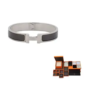 Парные браслеты Plated Rake унисекс матовый оловянный gray HERMES