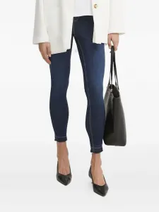 Джинсы с бахромой и вставками BOSS, синий