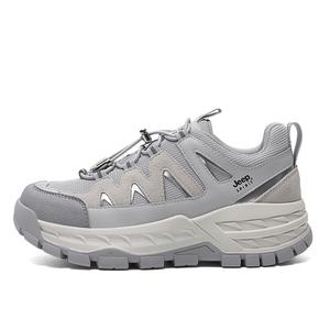 JEEP SPIRIT Удобные спортивные низкие кроссовки для женщин на открытом воздухе светло-серые, цвет Light Gray