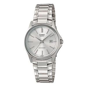Часы CASIO Waterproof Quartz Stainless Steel Strap Silver Analog, цвет silver