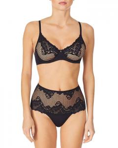 Кружевной бюстгальтер Demi Allure без подкладки на косточках Le Mystre