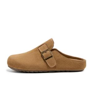 Женские сандалии с закрытым носком, резиновой подошвой, устойчивой к истиранию, нескользящей и устойчивой к запахам KEKAFU, Camel