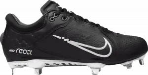 Бутсы Nike Wmns Hyperdiamond 4 Elite 'Black Dark Grey', черный