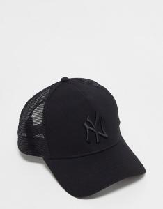Черная кепка дальнобойщика New Era 9forty MLB NY Yankees