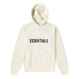 Толстовка fw21 knit logo hoodie 'buttercream' Fear Of God Essentials, бежевый