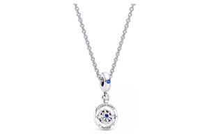 Pandora 925 Sterling Silver Diamond Copper-Silver Alloy ожерелье женское серебро