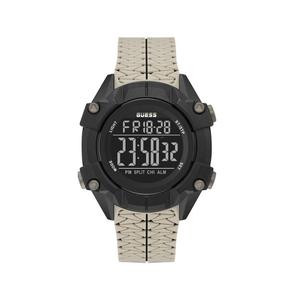 Часы из бежевого синтетического материала Guess