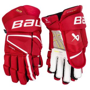 BAUER Новая модель 2022 HYPERLITE перчатки для хоккея с шайбой, элитные соревновательные для юниоров и взрослых, юниорские 33 см красные