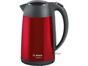 BOSCH TWK 3 P424 Чайник из нержавеющей стали, Красный/Серый