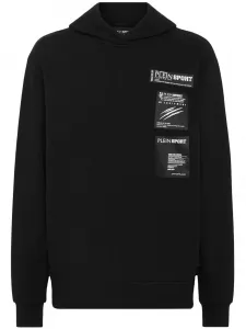 Худи Scratch с нашивкой-логотипом Plein Sport, черный