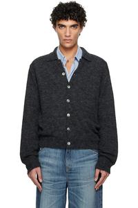 Our Legacy Серый вечерний кардиган-поло