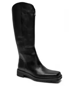 Кожаные сапоги, ботинки Patrizia Pepe, черный