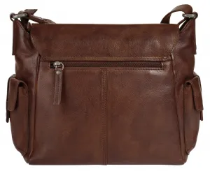 Сумка через плечо Spikes & Sparrow, натуральная кожа, цвет Cognac