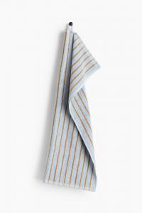 Полотенце H&M Striped, 50x70 см, голубой/бежевый