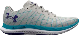 Кроссовки Under Armour Wmns Charged Breeze 2 Grey Mist Blue Surf, серый